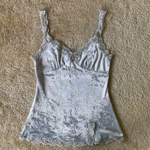 Express Silvery Tank Top, Size XS
